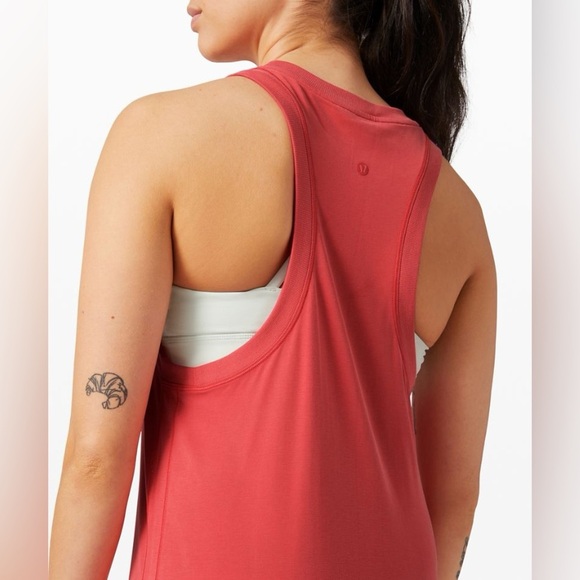 LULULEMON | Ease of it all dress in carnation  | size 6-8 - Picture 3 of 7